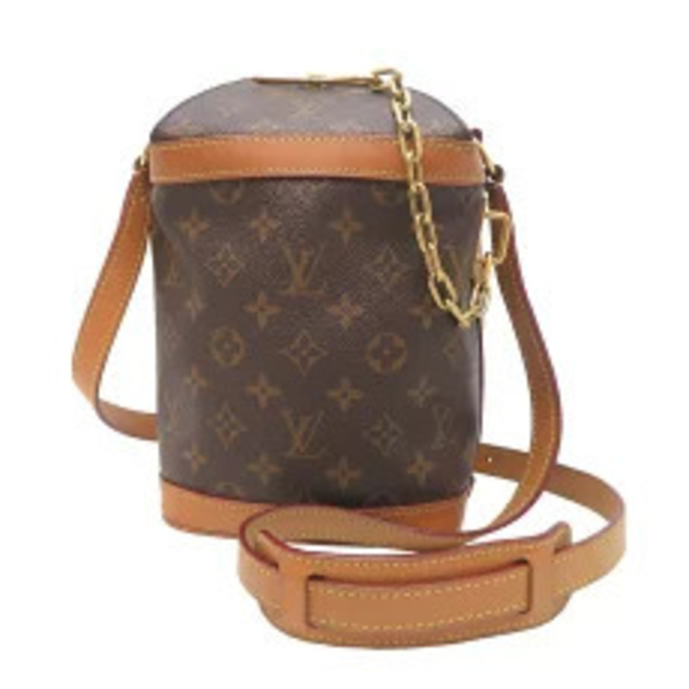 Louis Vuitton Milk Shoulder Bag Monogram Brown